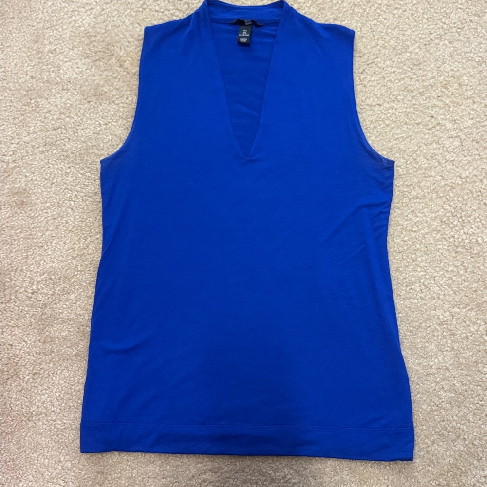H & M Blue stretch Sleeveless Top